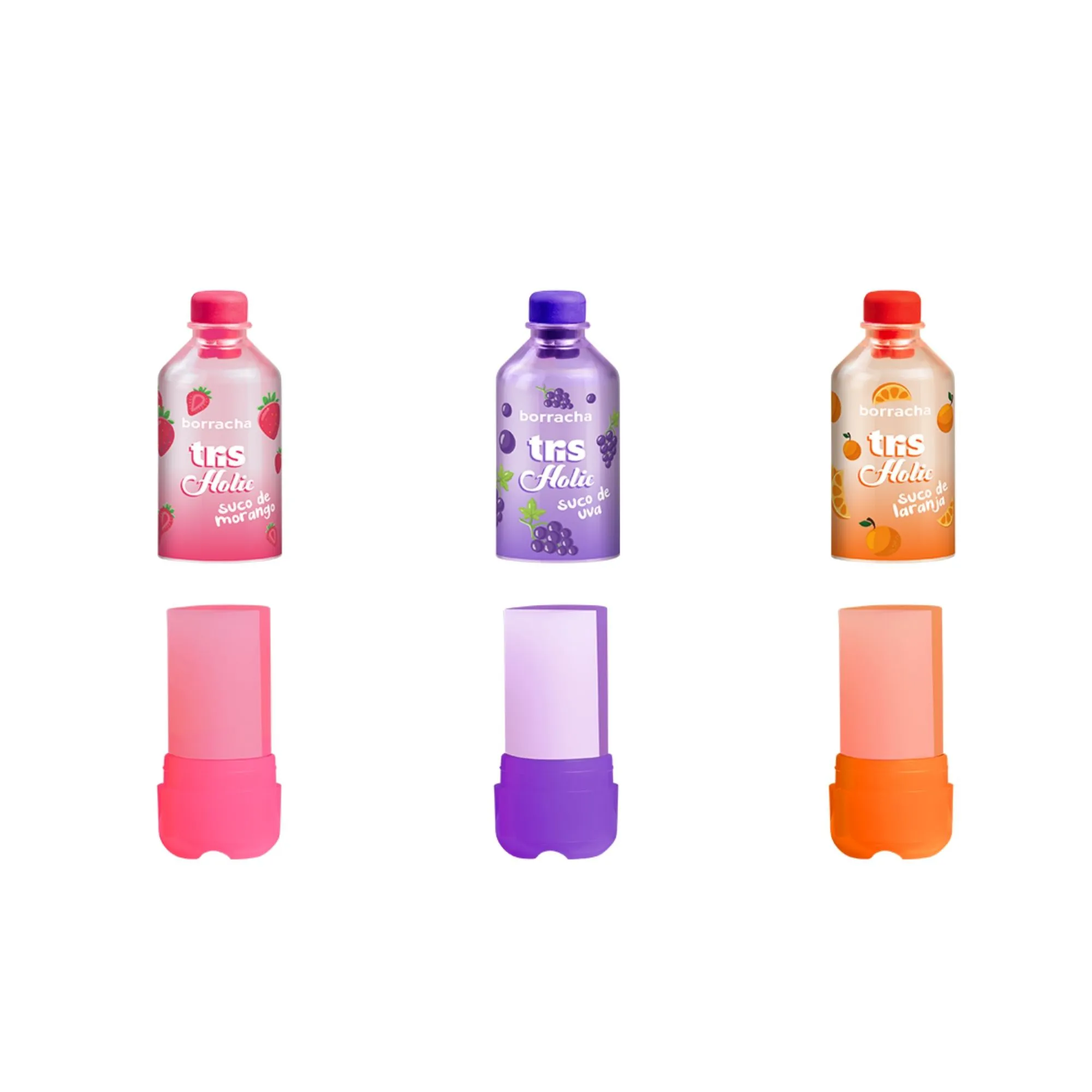 Borracha Divertida com Formato de Suquinho