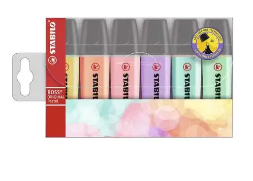 Marca Texto Stabilo Boss Tom Pastel - 6  ...