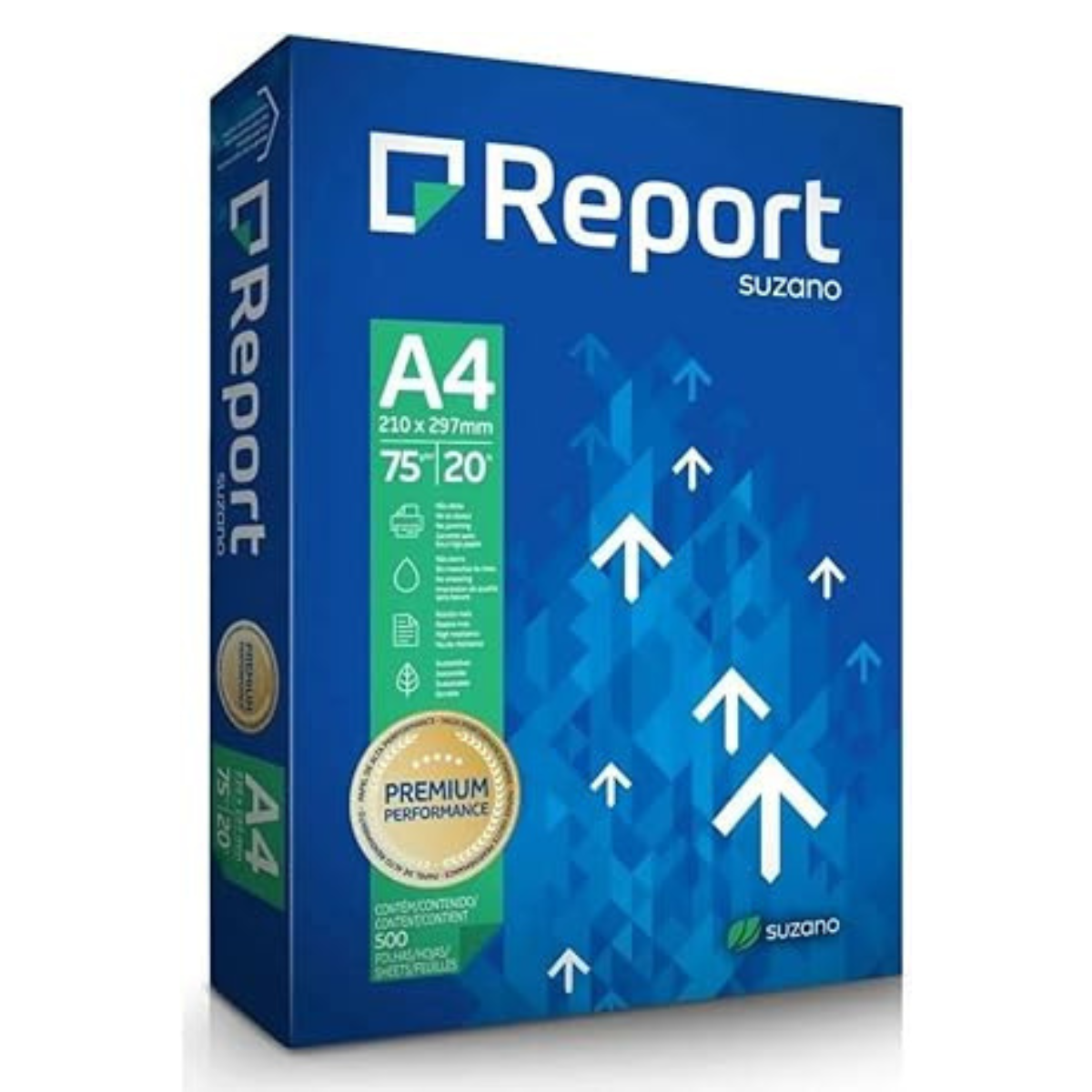 Papel Sulfite Report A4 Branco 75g 500 f ...